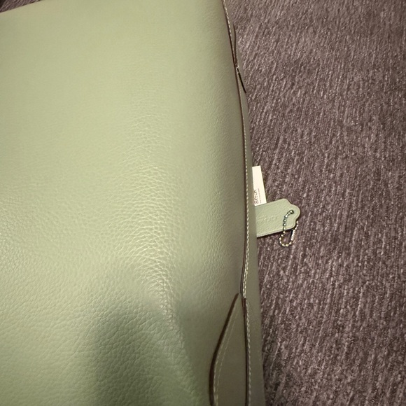 Coach Soft Green city Tote with Scarf - Picture 10 of 15